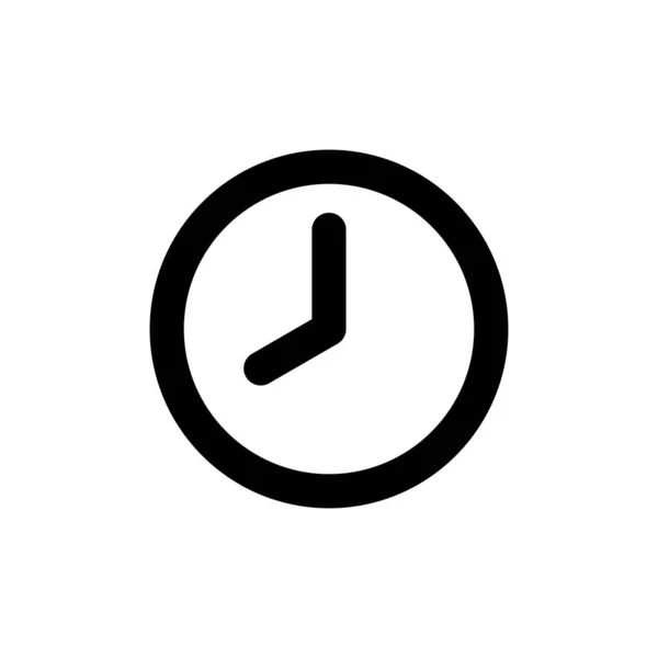 Ícone Relógio Vetor Ícone Tempo Relógio Vetor Ico —  Vetores de Stock