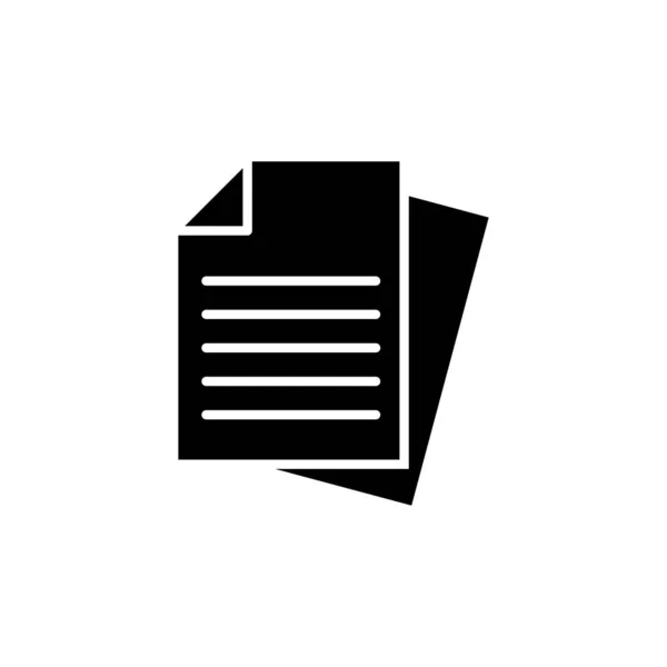 Vecteur Icône Document Icône Papier Fichier Ico — Image vectorielle