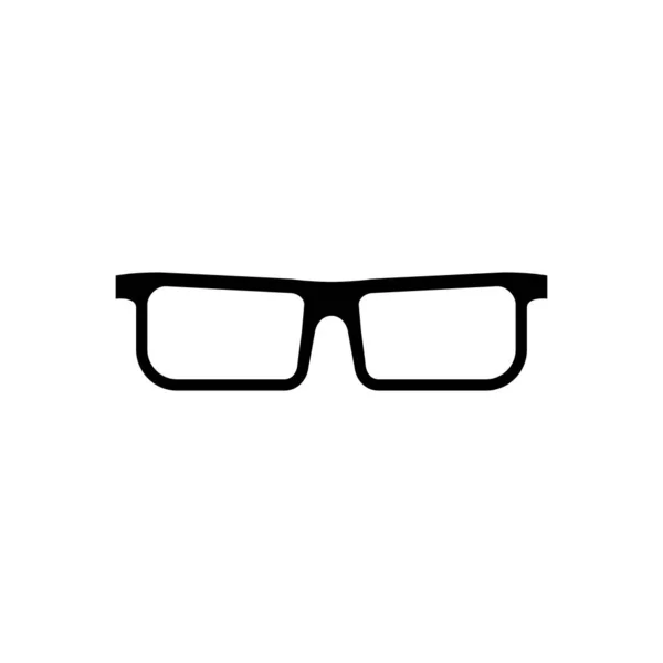 Brillensymbolvektor Stilvolle Brillen Brillensymbol Auf Weißem Hintergrund Optisches Konzept — Stockvektor