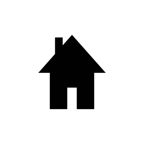 Home Icon Isolated White Background House Vector Icon Addres — Stock Vector