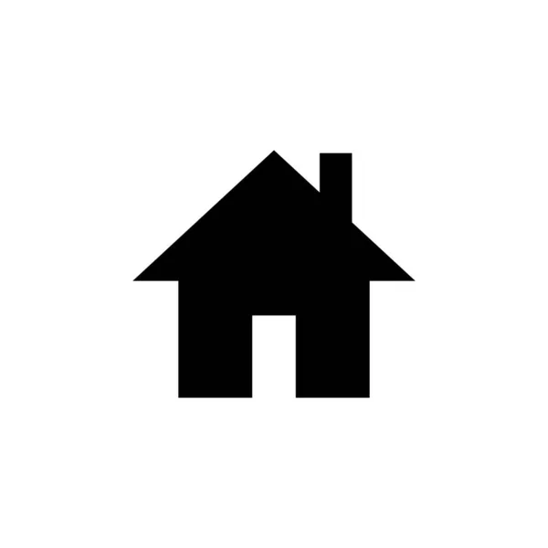 Home Icon Isolated White Background House Vector Icon Addres — Stock Vector