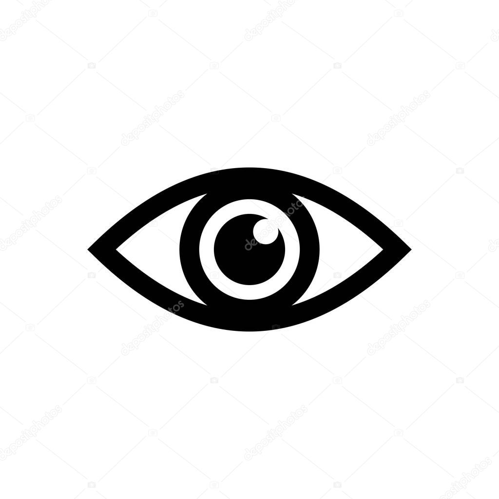 Eye icon vector. Look and Vision icon. Eye vector ico