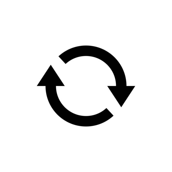 Refresh icon isolated on white background. Reload icon vector. Update icon. convert ico