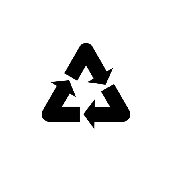 Recycle Symbol Vektor Isoliert Auf Weißem Hintergrund Recycling Und Ein — Stockvektor