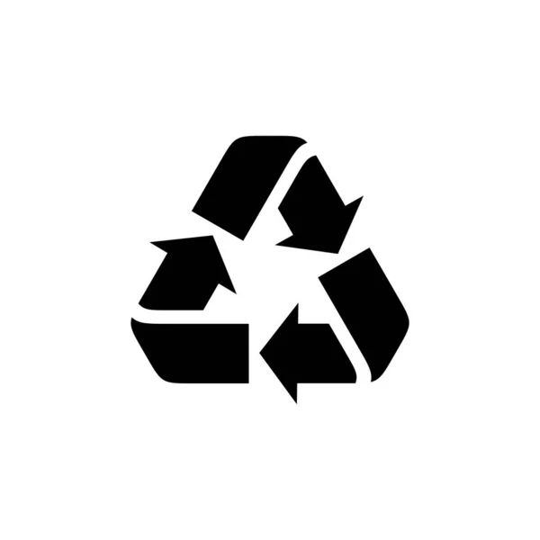 Reciclar Vetor Ícone Isolado Fundo Branco Reciclar Algum Sinal Embalagem —  Vetores de Stock