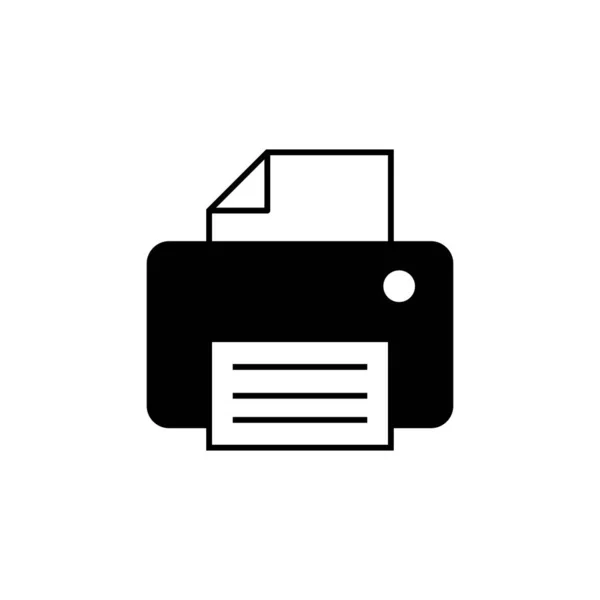 Printer Pictogram Geïsoleerd Witte Achtergrond Afdruk Icoon Faxvectorpictogram — Stockvector