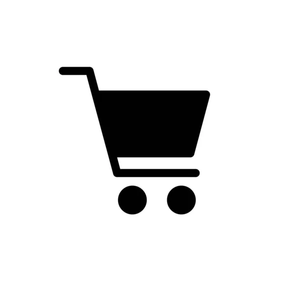 Icône Shopping Isolée Sur Fond Blanc Icône Panier Icône Panier — Image vectorielle