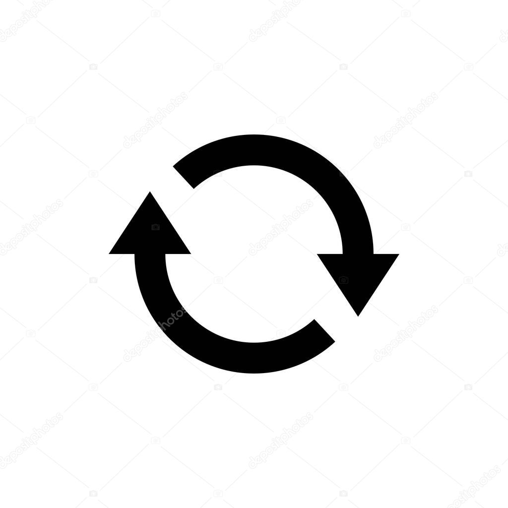 Refresh icon isolated on white background. Reload icon vector. Update icon. convert ico