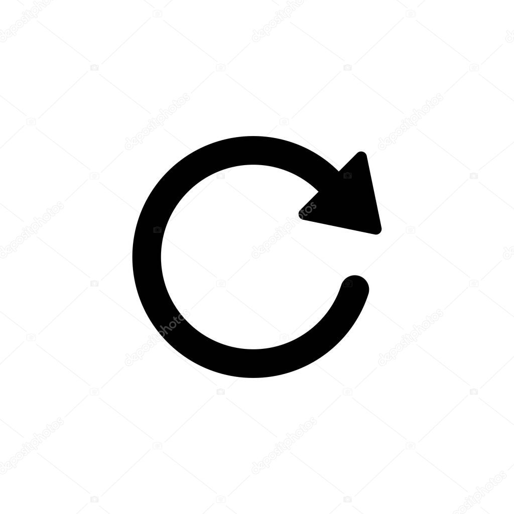 Refresh icon isolated on white background. Reload icon vector. Update icon. convert ico