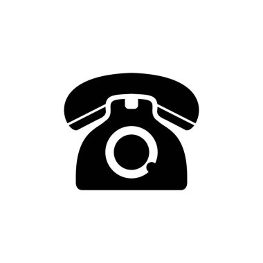 Telefon ikonu. Telefon simgesi vektörü. Simgeyi ara. Bağlantı