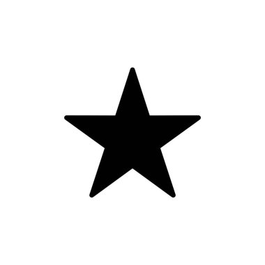 Yıldız Simgesi beyaz arkaplanda izole edildi. Yıldız vektör simgesi. Beğeni simgesi