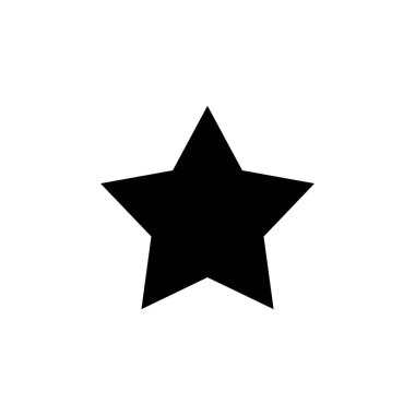 Yıldız Simgesi beyaz arkaplanda izole edildi. Yıldız vektör simgesi. Beğeni simgesi