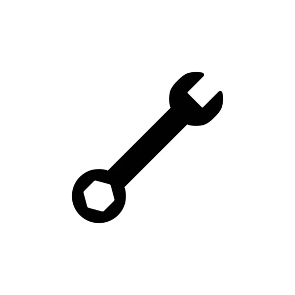 Schraubenschlüssel Symbol Isoliert Auf Weißem Hintergrund Schraubenschlüssel Vektor Symbol Schlüsselsymbol — Stockvektor