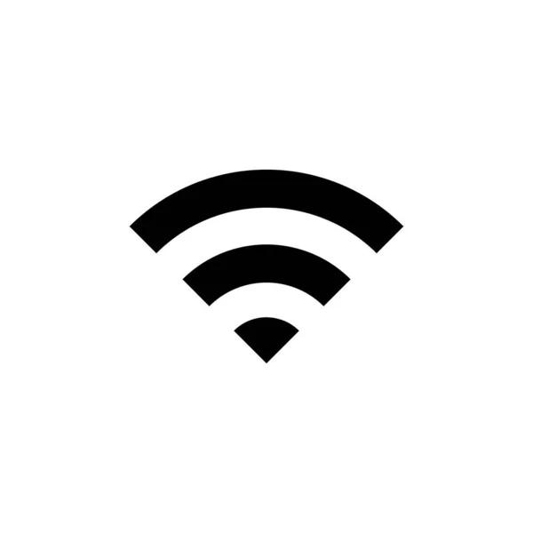 Wifi Icono Aislado Sobre Fondo Blanco Icono Vector Señal Icono — Vector de stock