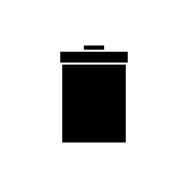 Trash Symbol Isoliert Auf Weißem Hintergrund Mülleimer Symbol Symbolvecto Löschen — Stockvektor