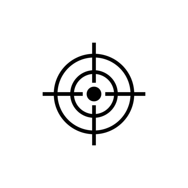 Ikon Target Terisolasi Pada Latar Belakang Putih Ikon Vektor Target - Stok Vektor