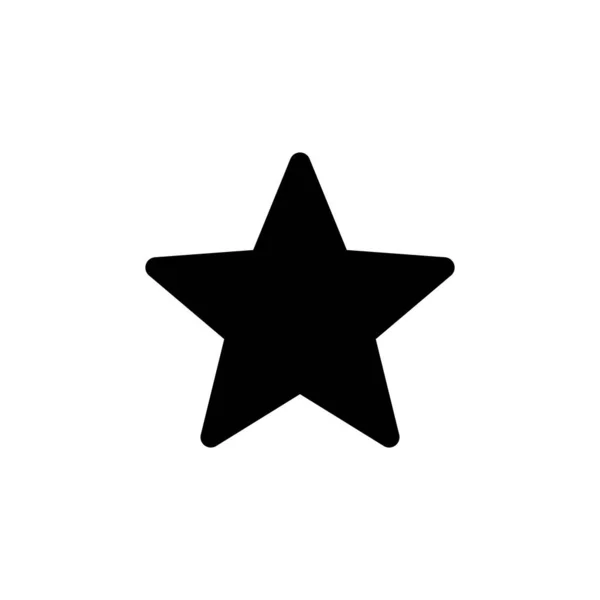 Εικονίδιο Αστεριού Απομονωμένο Λευκό Φόντο Εικονίδιο Διανύσματος Σύμβολο Αξιολόγησης — Διανυσματικό Αρχείο