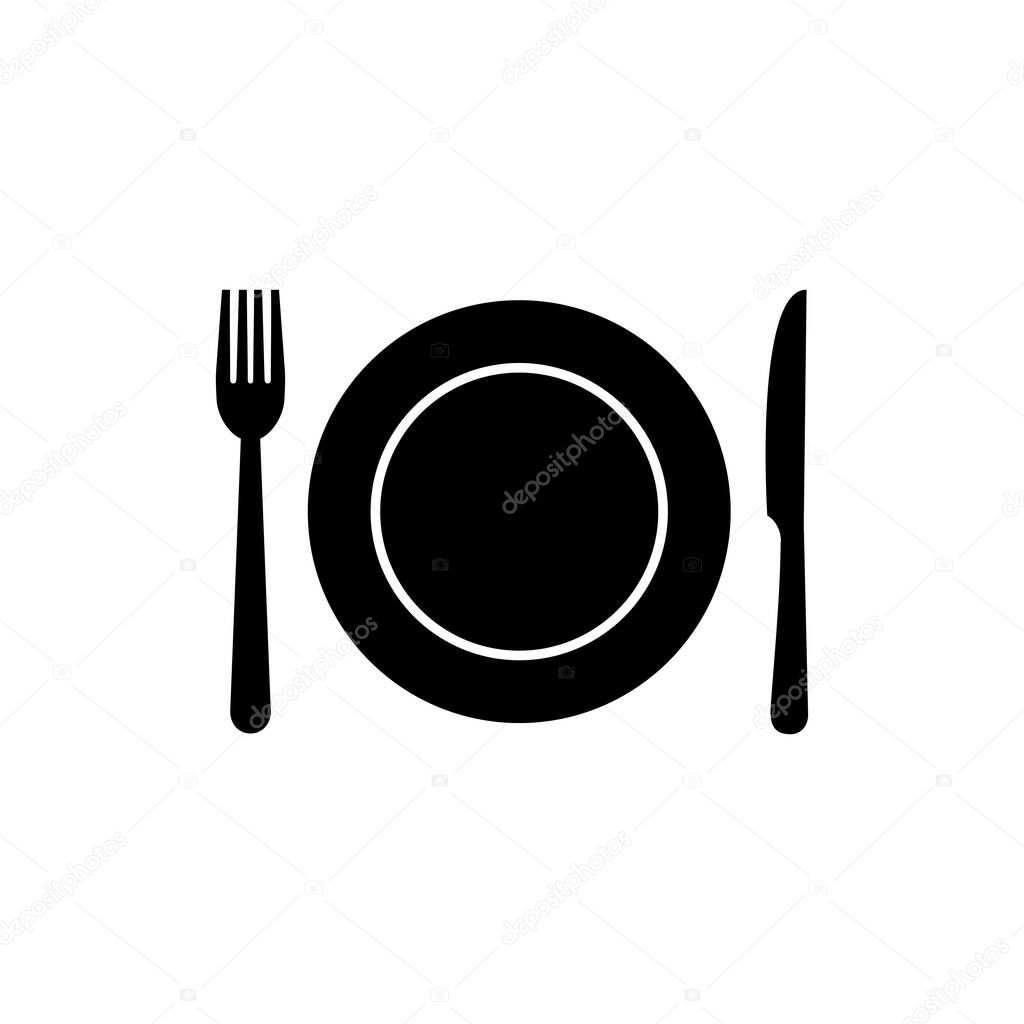 Fork, Spoon, and Knife icon. Restaurant icon. food icon. ea
