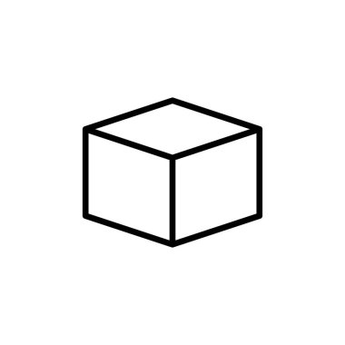 Beyaz arkaplanda izole edilmiş kutu simgesini aç. Karton kutu, ambalaj açık. Simge vektörünü kutula