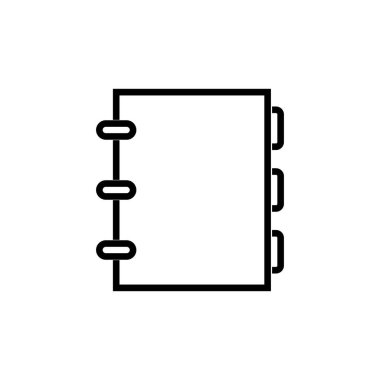 Beyaz arkaplanda izole edilmiş dizin vektör simgesi. cilt vektörü ico