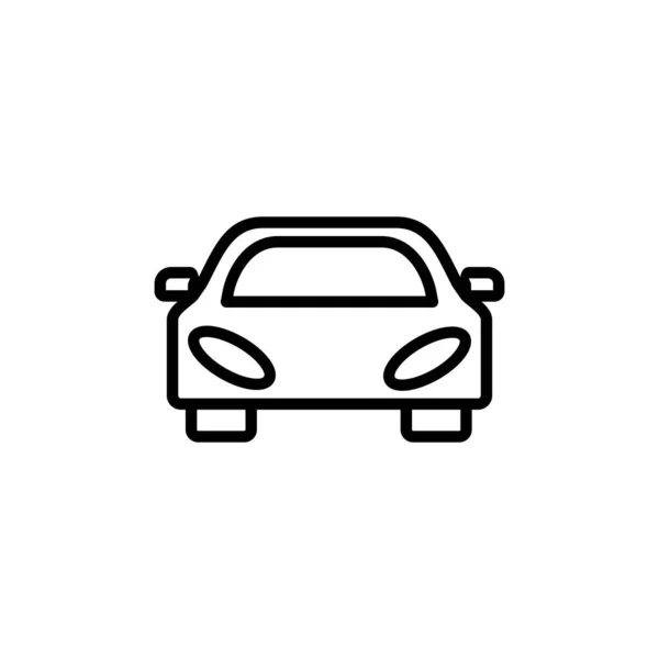 Icono Coche Estilo Simple Aislado Sobre Fondo Blanco Coche Icono — Archivo Imágenes Vectoriales