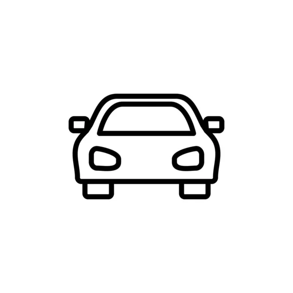 Icono Coche Estilo Simple Aislado Sobre Fondo Blanco Coche Icono — Vector de stock