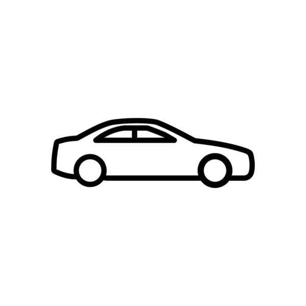 Icono Coche Estilo Simple Aislado Sobre Fondo Blanco Coche Icono — Archivo Imágenes Vectoriales