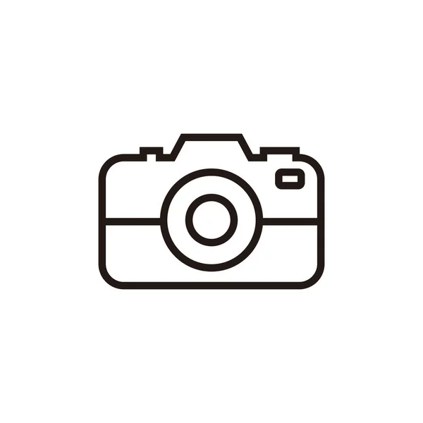 Ikona Fotoaparátu Izolovaná Bílém Pozadí Symbol Kamery Vektor Kamery Ico — Stockový vektor