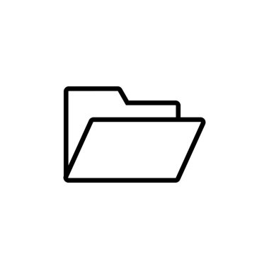 Dizin Simgesi beyaz arkaplanda izole edildi. Dizin ve belge Simgesi. simge arşivi