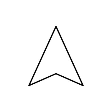 Pusula vektör simgesi beyaz arkaplanda izole edildi. Beyaz arkaplanda pusula simgeleri