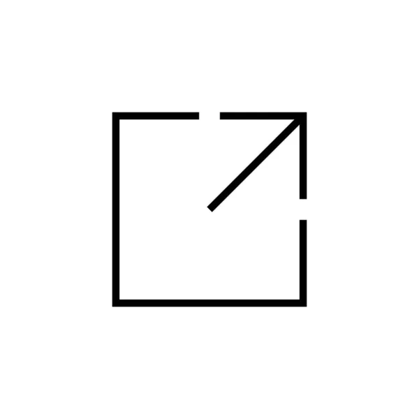 Иконка Ссылки Выделена Белом Фоне Значок Вектора Ссылки Значок Вектора — стоковый вектор
