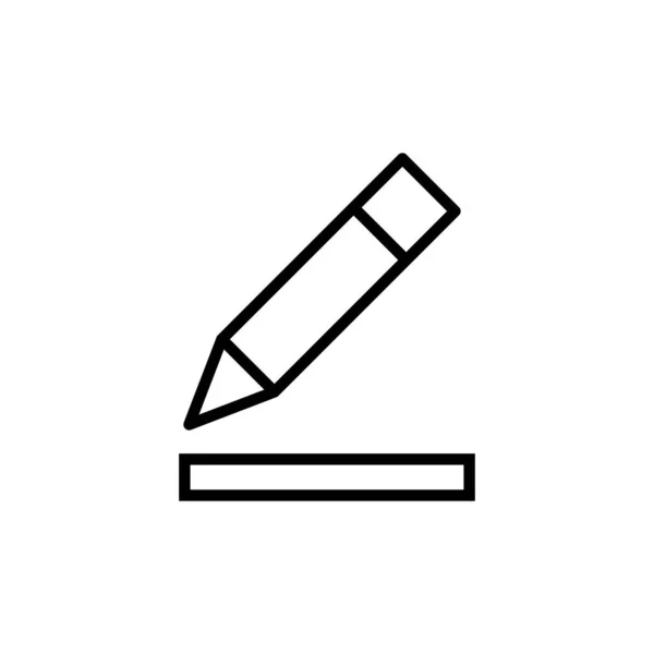 Beyaz Arkaplanda Izole Edilmiş Simgeyi Düzenle Kalem Simgesi Simge Vektörünü — Stok Vektör
