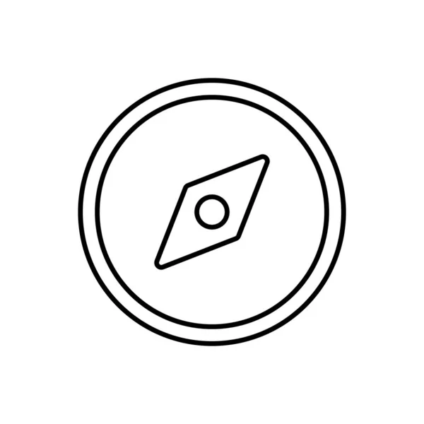 Kompass Vektorsymbol Isoliert Auf Weißem Hintergrund Kompass Symbole Auf Weißem — Stockvektor
