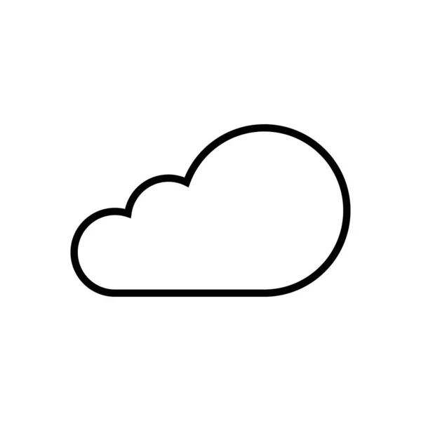 Vecteur Icônes Cloud Isolé Sur Fond Blanc Informatique Nuage Ico — Image vectorielle