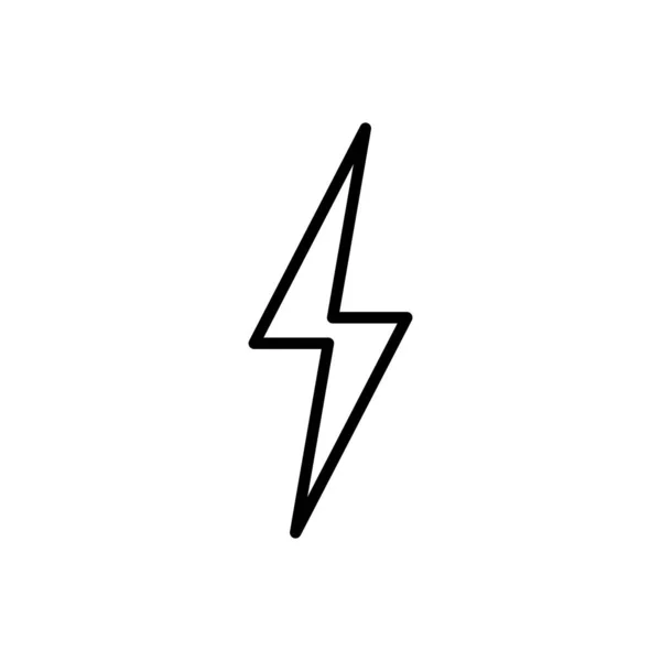 Εικονίδιο Lightning Απομονώνονται Λευκό Φόντο Διάνυσμα Εικονιδίου Bolt Ενέργεια Και — Διανυσματικό Αρχείο