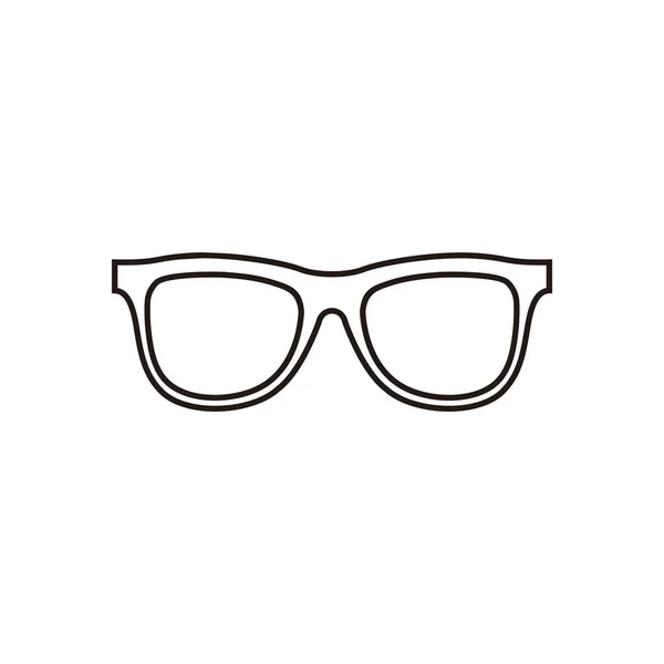 Lunettes Icône Vecteur Isolé Sur Fond Blanc Lunettes Vue Élégantes — Image vectorielle