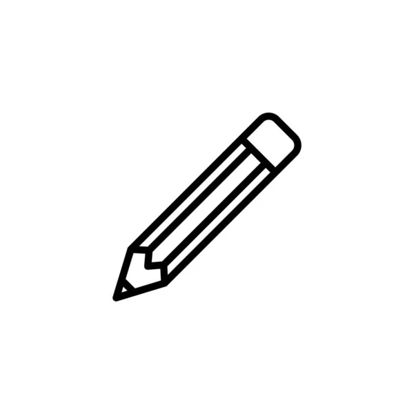 Icône Crayon Isolé Sur Fond Blanc Crayon Vecteur Ico — Image vectorielle