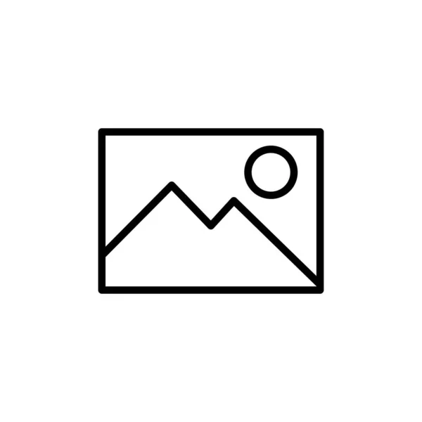 Bild Symbol Isoliert Auf Weißem Hintergrund Bild Vektor Symbol Fotogalerie — Stockvektor