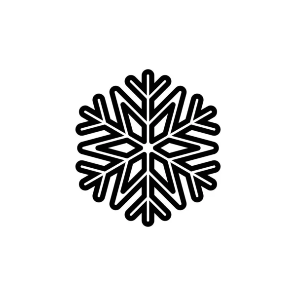 Icono Copo Nieve Aislado Sobre Fondo Blanco Vector Icono Nieve — Vector de stock