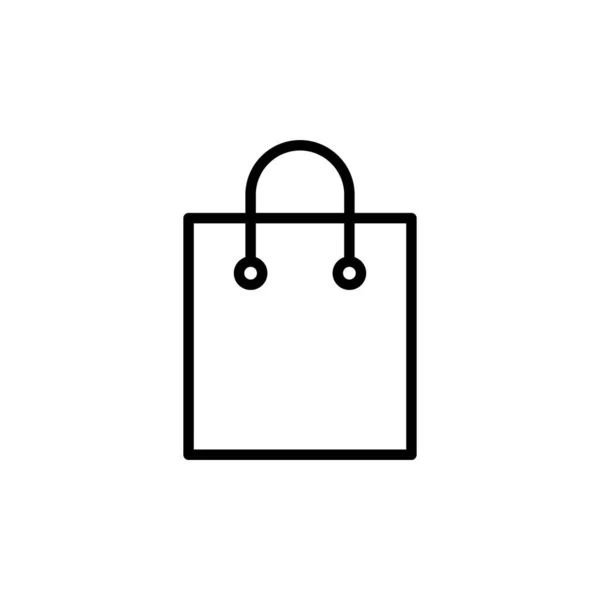 Einkaufstaschen Symbol Isoliert Auf Weißem Hintergrund Einkaufstüten Vektor — Stockvektor