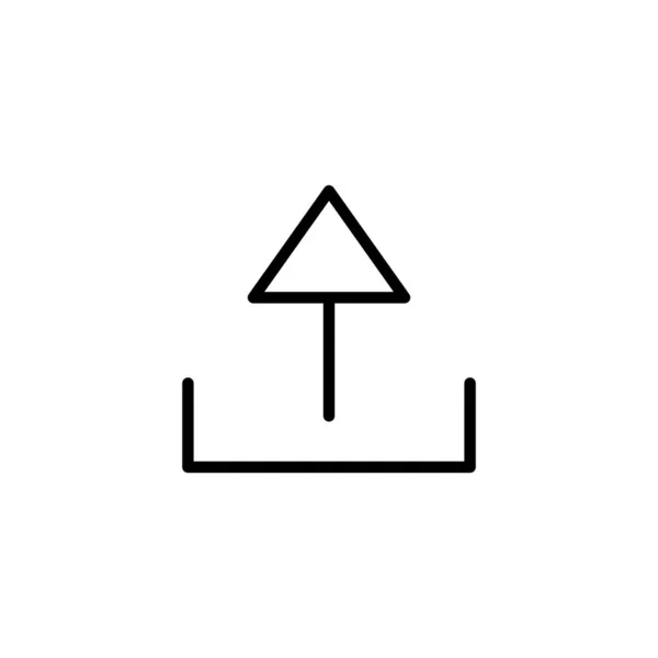 Піктограма Вивантаження Ізольована Білому Тлі Вивантажити Піктограму Знака Кнопка Вивантаження — стоковий вектор