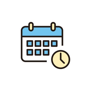 Takvim simgesi beyaz arkaplanda izole edildi. Takvim sembolü. Takvim vektör simgesi. Son teslim tarihi. Randevu. Tim.