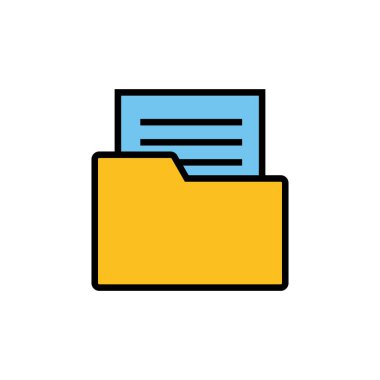 Dizin Simgesi beyaz arkaplanda izole edildi. Dizin ve belge Simgesi. simge arşivi