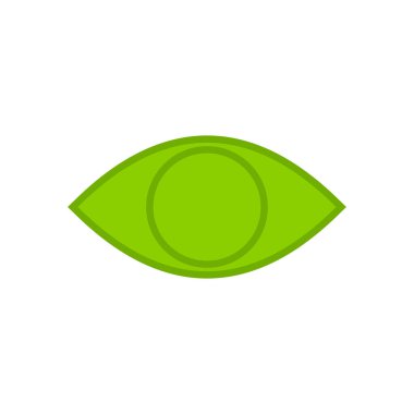 Göz simgesi beyaz arkaplanda izole edildi. Bak ve Vizyon simgesi. Göz vektörü ico