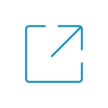 Dış bağlantı sembolü vektör simgesi. Bağlantı simgesi beyaz arkaplanda izole edildi. Bağlantı vektör simgesi. Hiper bağlantı zinciri simgesi