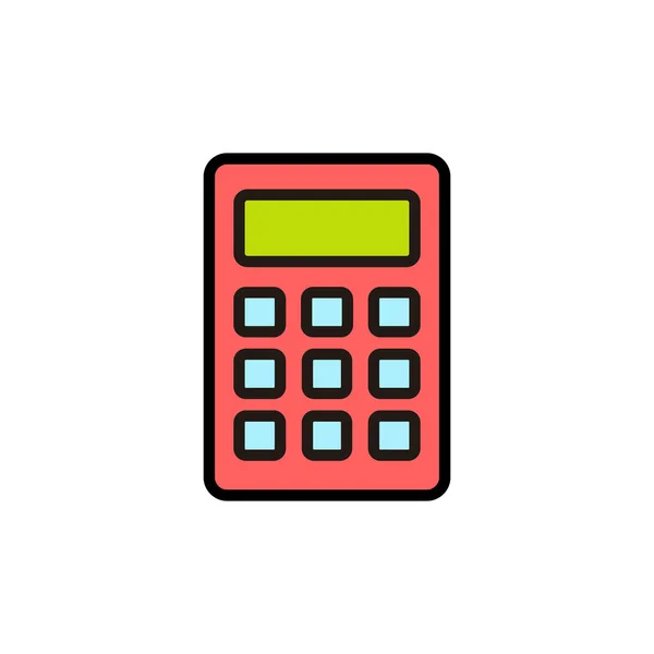 Icono Calculadora Aislado Sobre Fondo Blanco Calculadora Vector Ico — Archivo Imágenes Vectoriales