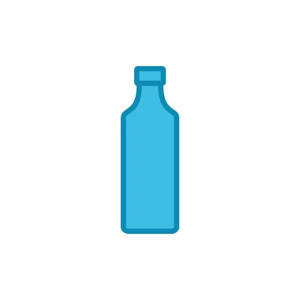 Flaska Ikon Isolerad Vit Bakgrund Flaskikon Trendig Platt Desig — Stock vektor