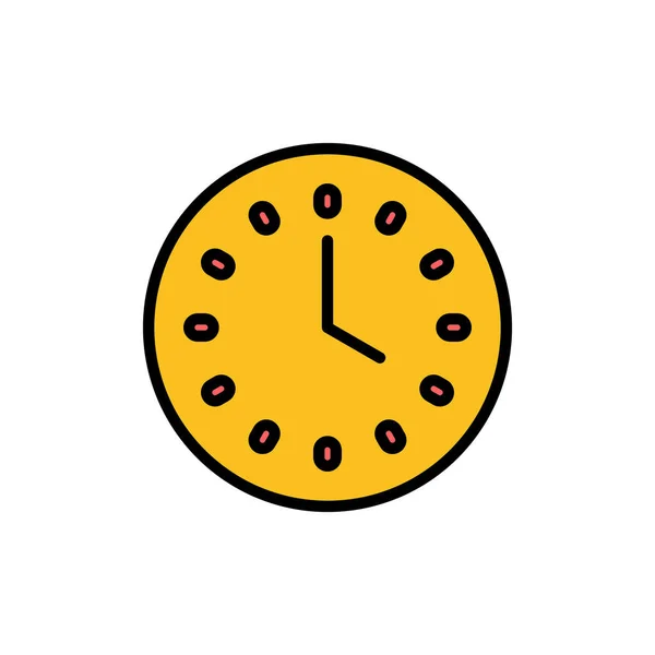 Ícone Relógio Isolado Fundo Branco Vetor Ícone Tempo Relógio Vetor —  Vetores de Stock