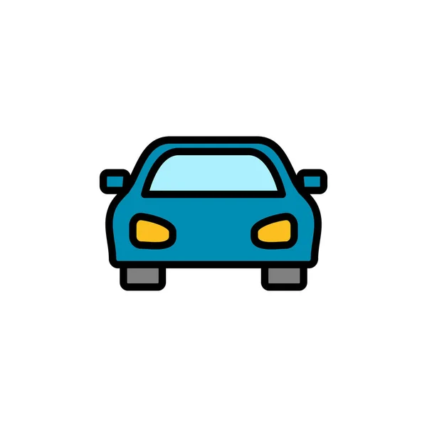 Car Icon Simple Style Isolated White Background Car Icon Vecto — Stock Vector