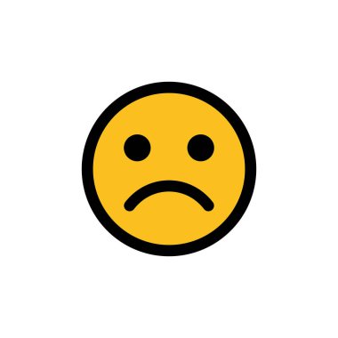 Beyaz arka planda izole edilmiş bir gülümseme simgesi. Gülümse vektör simgesi. Duygusal Simge vektörü. Emoj